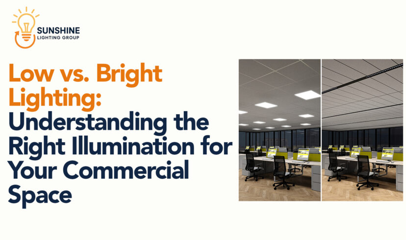 Low vs. Bright Lighting: Understanding the Right Illumination for Your Commercial Space